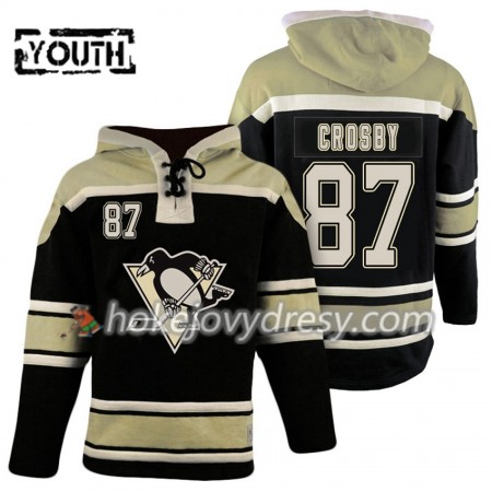 Pittsburgh Penguins Sidney Crosby 87 Černá Sawyer Mikiny Hooded - Dětské